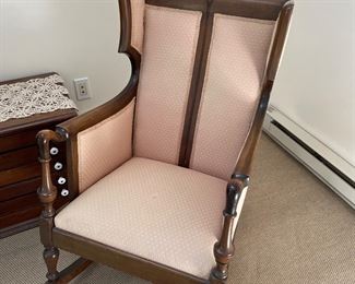 Unusual Upholstered Rocker