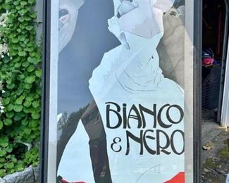 Large Lithograph of Marcelo Dudovich’s “Bianco & Nero” Opera Poster