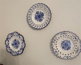 Blue and white Plates