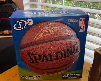 Dirk Nowinski Autographed Basketball 