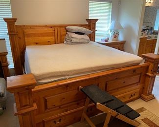 King Bed with Mattress Set