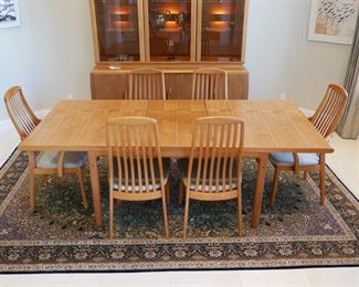 Preben Schou Danish Modern Teak Dining Room Set
