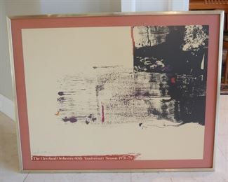 Cleveland Orchestra 60th Anniversary Season 1978-79 Poster Helen Frankenthaler
