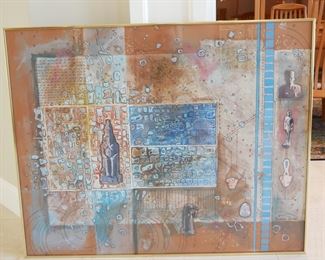 "Ancient Artifacts (Egyptian)" Original Mixed Media Artwork by Barbara Smith
