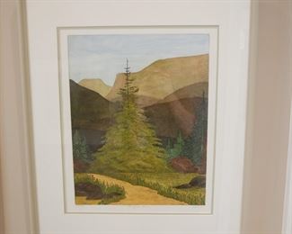 "The Great Spruce" Signed Print by Sprague

