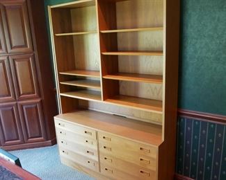 Poul Hundevad Danish Modern Teak Bookcase Credenza
