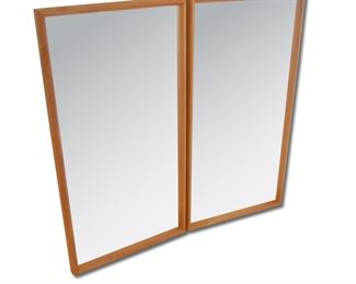 Danish Teak Wall Mirrors (Set of 2)

