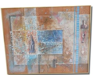 "Ancient Artifacts (Egyptian)" Original Mixed Media Artwork by Barbara Smith
