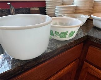 Vintage Glass Bake Bowls 