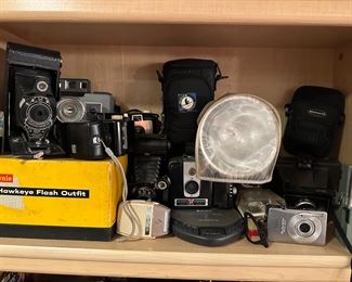 Various Vintage Cameras and Accessories 