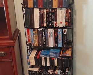 Lots of VHS, CD's and DVD's. 