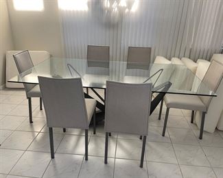dining room table and 6 chairs
