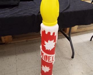 Christmas lighted candel