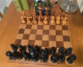 Chess set storage box board