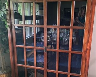 Storage cabinet with sliding glass doors
4’4” W x 5’9”H x 17” D