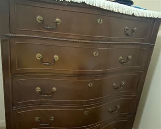 Irwin Pendleton serpentine chest of drawers