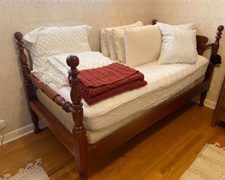 Pair of antique cherry twin beds