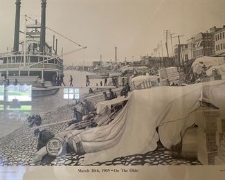 Signed Johnny Mann print “March 30th, 1905-On The Ohio”