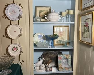 Dining Area entertaining, serving pieces and decor