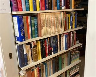 Lots of books in hallway