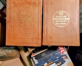 1941 Leatherbound 2 volume Webster's set