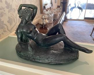 E. Montag Reclining Beauty bonze