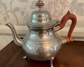 Pewter tea pot