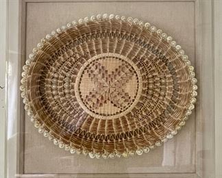 Beautiful encased woven basket