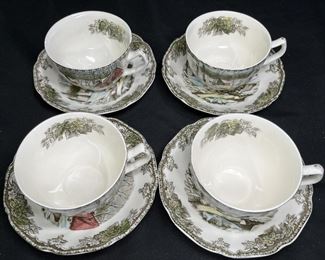 4 Johnson Brothers. Friendly Village Tea cups