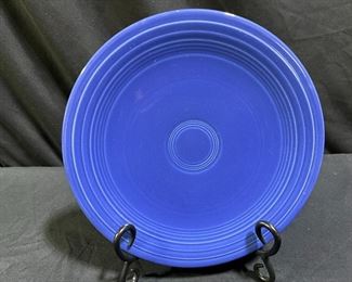 VTG Blue Fiestaware 9.5" Dinner Plate