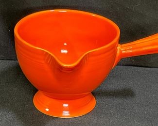 VTG Fiestaware Orange Stick Handled Creamer