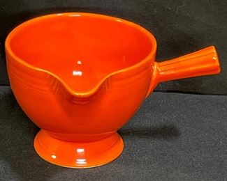 VTG Fiestaware Orange Stick Handled Creamer