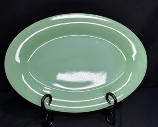 Fire-King Oven Ware Jadeite Oval Plate