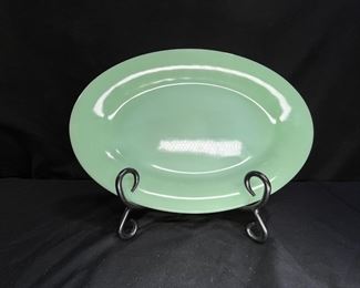 Fire-King Oven Ware Jadeite Oval Plate