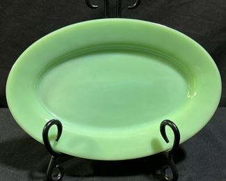 Fire-King Oven Ware Jadeite Oval Plate