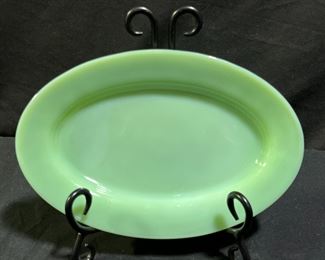 Fire-King Oven Ware Jadeite Oval Plate