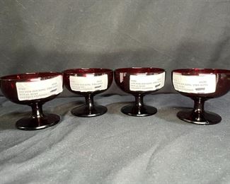 Anchor Hocking Fire-King Royal Ruby Sherbet