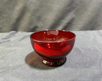 Anchor Hocking Fire-King Royal Ruby Sherbet Footed