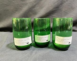 Three Fire-King 9 oz Water Tumblers