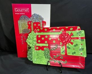 Fitz & Floyd Kringle Christmas Platter