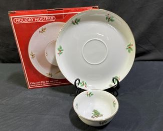 Holiday Hostess Christmas Chip & Dip Set