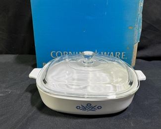 Corning Ware Corn Flower Pat Skillet With Cover