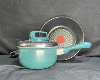 2 TFal Sauce Pan & Frying Pan