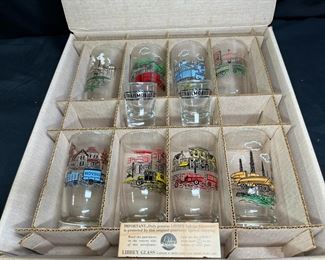 New Old Stock Libbey Trailmobile Glass Set