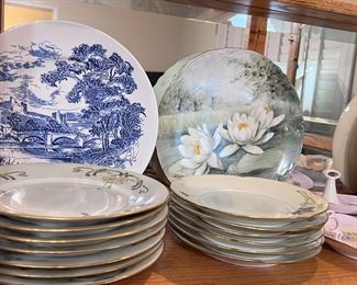 Extensive plate collection of all shapes, colors and sizes