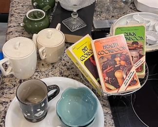 Coffee pots, cream and sugar sets galore