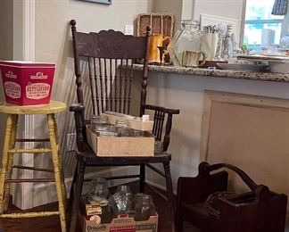 Vintage chair & stool