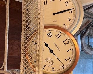 White Wicker storage shelf