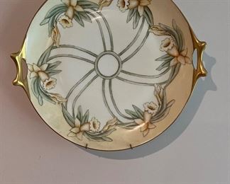 Hutschenreuther gold & floral plate