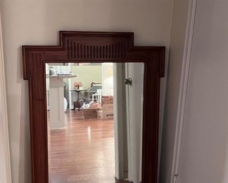 Solid wood vintage mirror. - very heavy